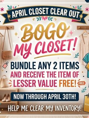 BOGO My Closet! April Promotional Sale